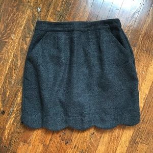 Grey Wool Skirt